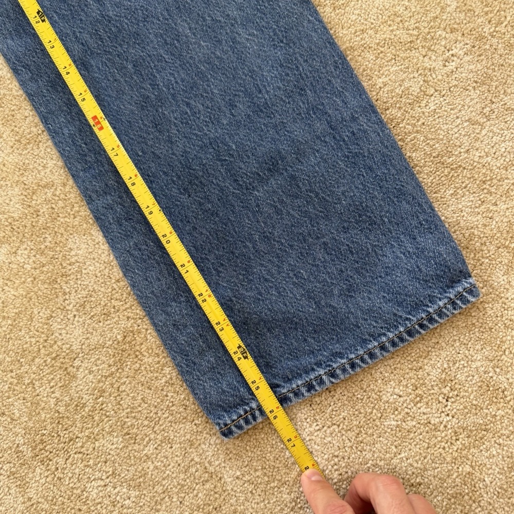 Levi's Jeans High Waisted Straight Leg Medium Denim Wash Blue Women's Sz 24.5x26 - Picture 7 of 9